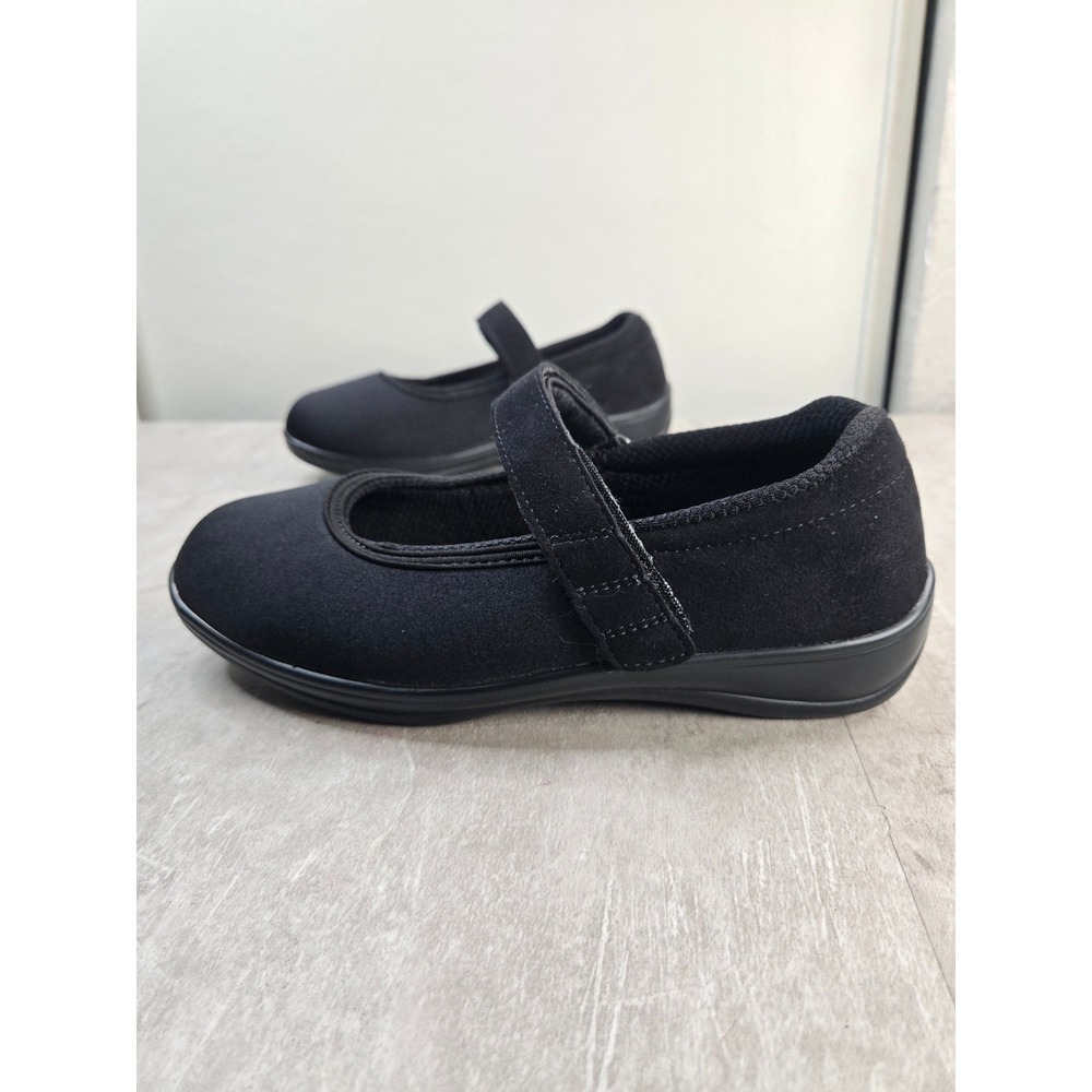 Orthofeet Mary Jane Comfort Shoes 8 Extra Wide Black Orthopedic Walking Diabetic